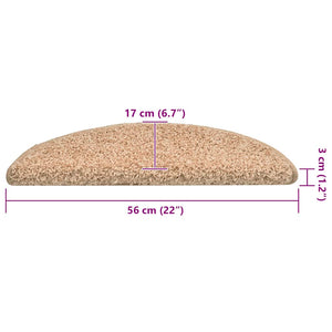 Stufenmatten Halbrund Gold 56x17 cm, 30er Set
