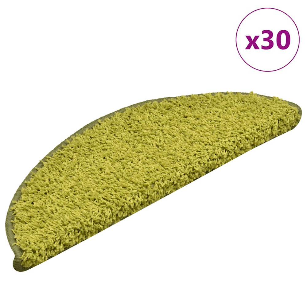 Grüne Stufenmatten Halbrund 56x17 cm, 30er Set
