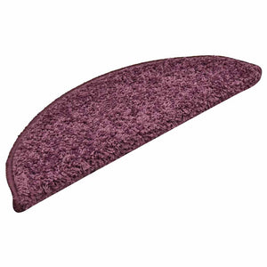 Dunkelviolette Stufenmatten Halbrund 56x17 cm, 30er Set