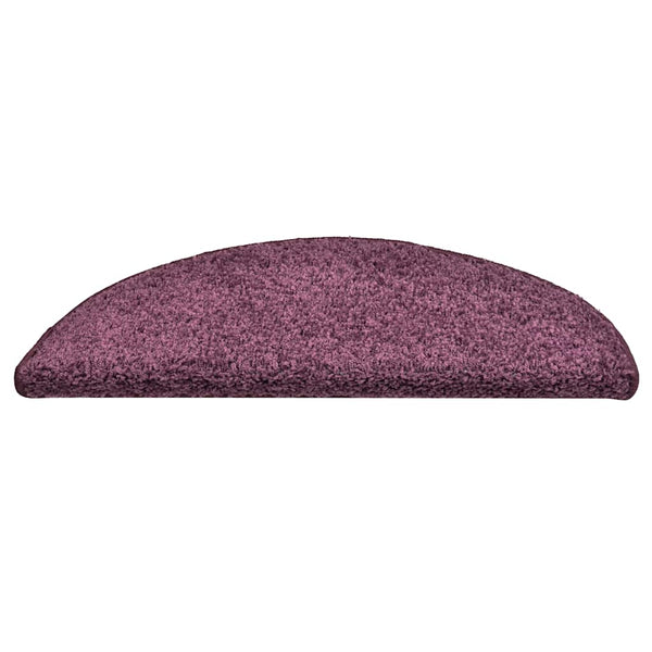 Dunkelviolette Stufenmatten Halbrund 56x17 cm, 30er Set