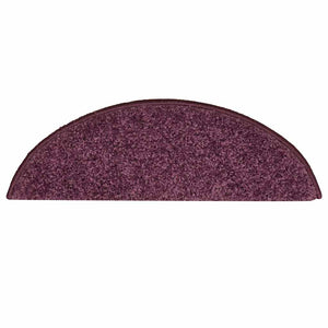 Dunkelviolette Stufenmatten Halbrund 56x17 cm, 30er Set