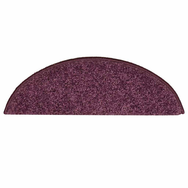 Dunkelviolette Stufenmatten Halbrund 56x17 cm, 30er Set