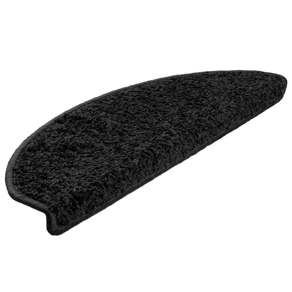Stufenmatten Halbrund Schwarz 65x21 cm, 30er Set