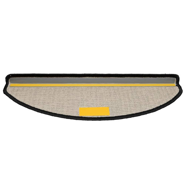 Stufenmatten Halbrund Schwarz 65x21 cm, 30er Set