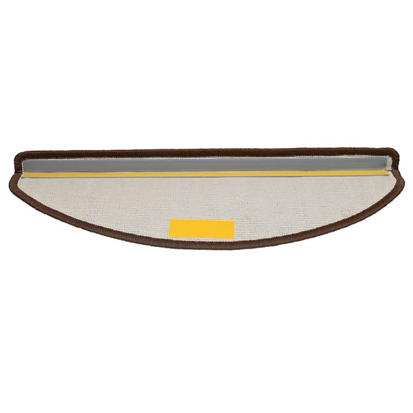 Stufenmatten Braun Halbrund 65x21 cm, 30er Set