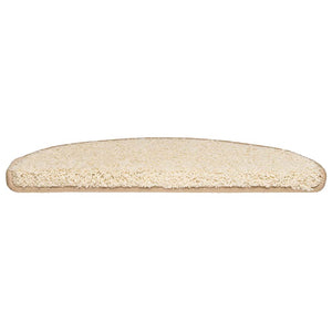 Stufenmatten Creme Halbrund 65x21 cm, 30er Set