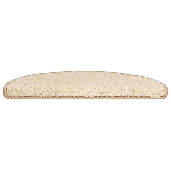 Stufenmatten Creme Halbrund 65x21 cm, 30er Set