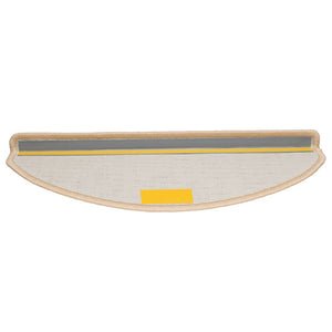 Stufenmatten Creme Halbrund 65x21 cm, 30er Set