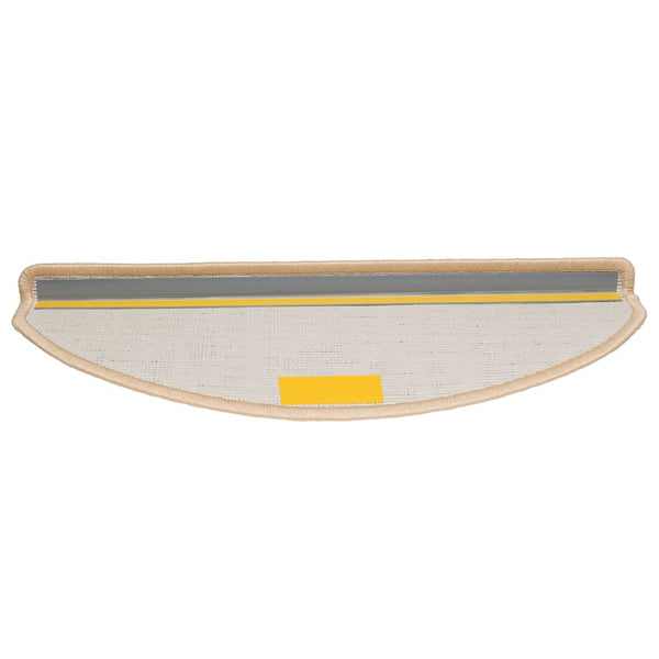 Stufenmatten Creme Halbrund 65x21 cm, 30er Set