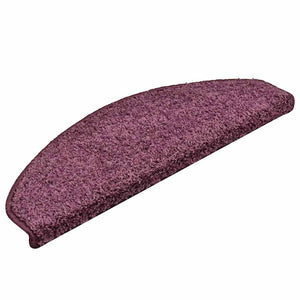 Treppenmatten Dunkelviolett Halbrund 65x21cm 30er Set