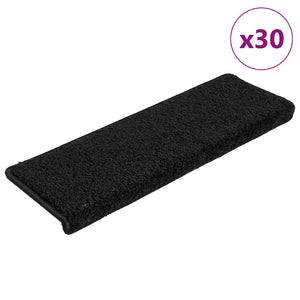 Schwarze Stufenmatten, 30er Set, 65x21 cm