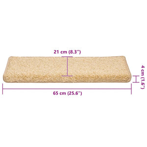Stufenmatten Creme 65x21 cm, 30 Stück