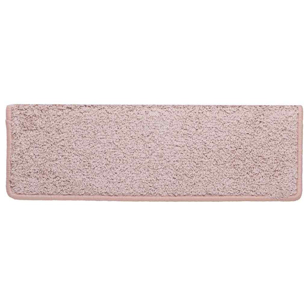 Treppenmatten Weiß & Rosa 65x21cm, 30er Set