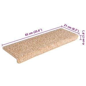 Goldene Stufenmatten, 30er Set, 65x21 cm