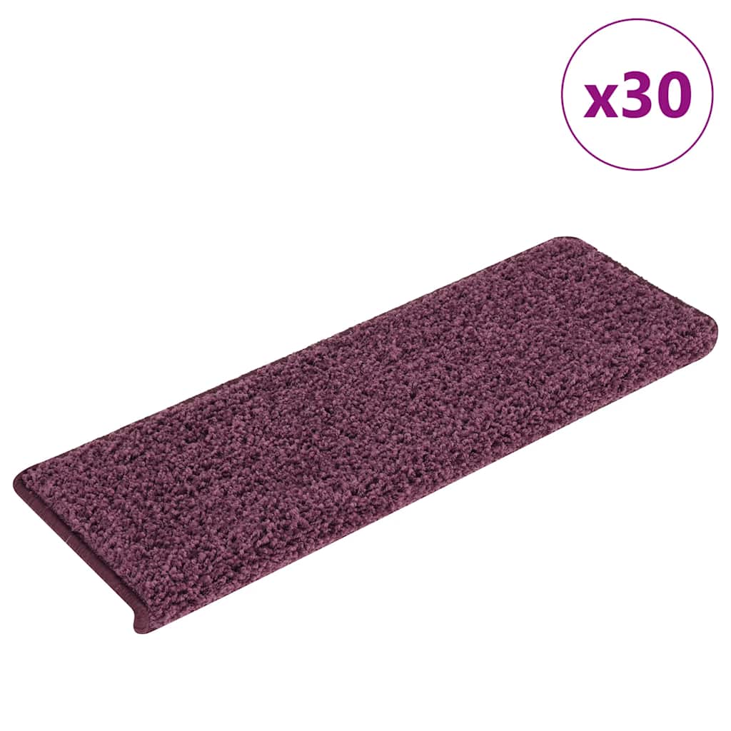Dunkelviolette Stufenmatten, 30er Set