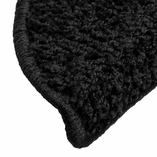 Stufenmatten Halbrund Schwarz 56x17 cm, 20er Set