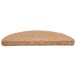 Stufenmatten Beige Halbrund 56x17 cm, 20er Set