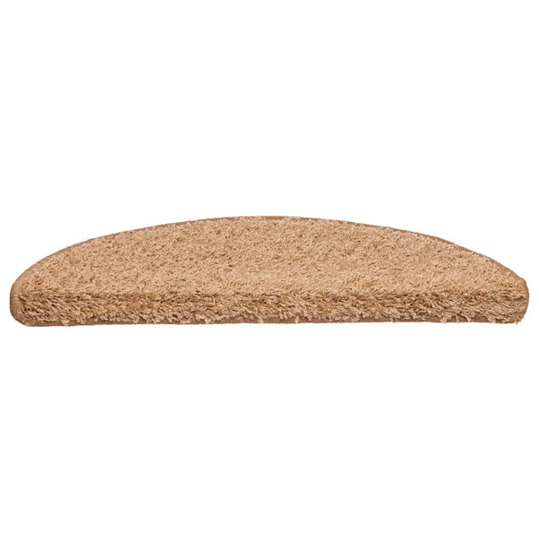 Stufenmatten Beige Halbrund 56x17 cm, 20er Set