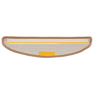 Stufenmatten Beige Halbrund 56x17 cm, 20er Set