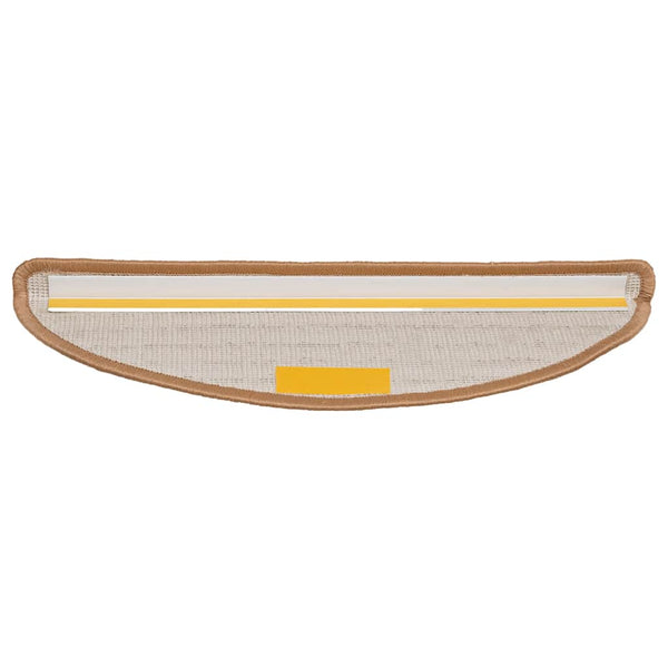 Stufenmatten Beige Halbrund 56x17 cm, 20er Set