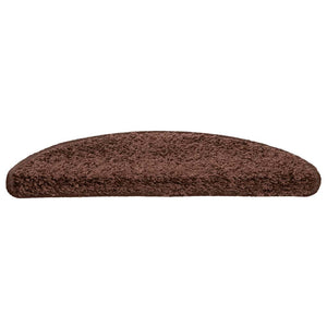 Treppenmatten Braun Halbrund 56x17 cm, 20 Stk.