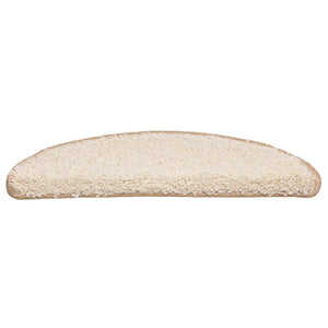 Stufenmatten Creme Halbrund 56x17 cm, 20er Set