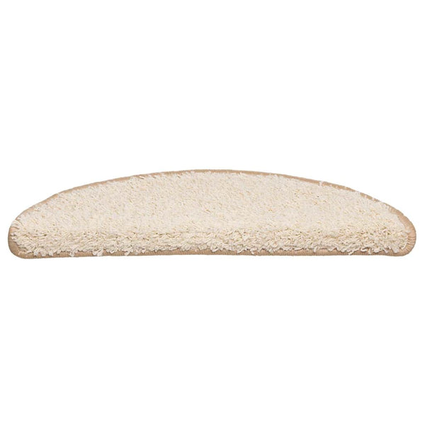 Stufenmatten Creme Halbrund 56x17 cm, 20er Set