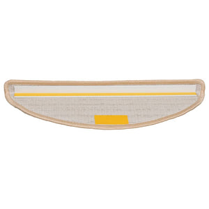 Stufenmatten Creme Halbrund 56x17 cm, 20er Set