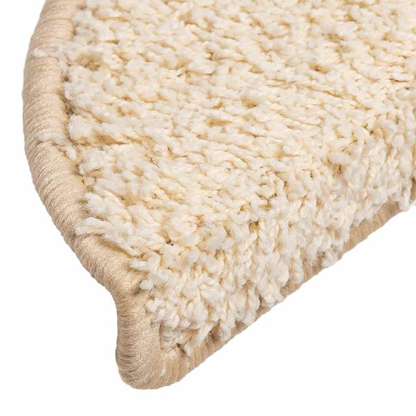 Stufenmatten Creme Halbrund 56x17 cm, 20er Set