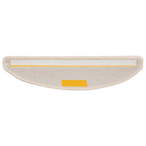 Weiße Stufenmatten Halbrund 56x17 cm, 20er Set