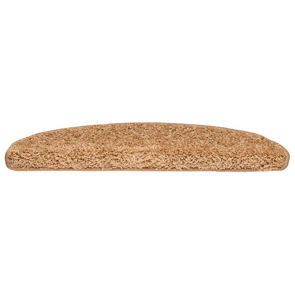 Beige Stufenmatten Halbrund 65x21 cm, 20er Set