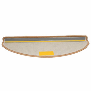 Beige Stufenmatten Halbrund 65x21 cm, 20er Set
