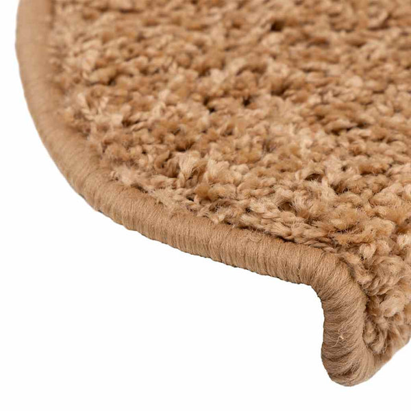Beige Stufenmatten Halbrund 65x21 cm, 20er Set