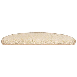 Creme Stufenmatten Halbrund 65x21 cm, 20er Set