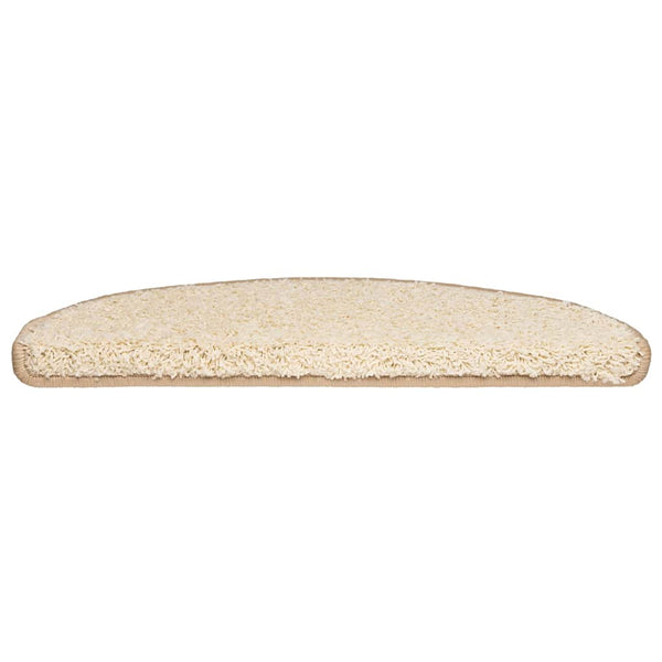 Creme Stufenmatten Halbrund 65x21 cm, 20er Set