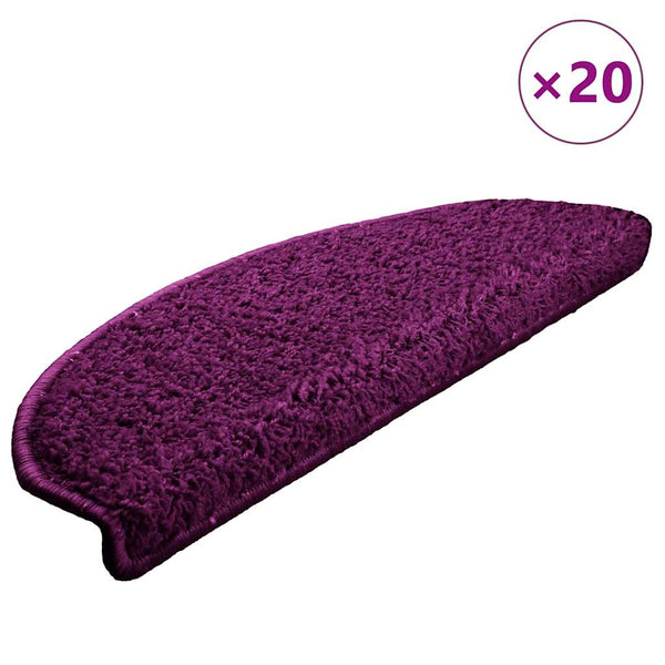 Violette Treppenmatten Halbrund 20er Set