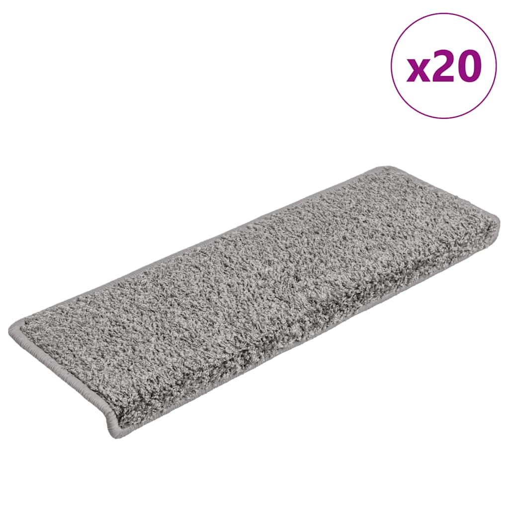 Stufenmatten Grau 20er Set Rechteckig 65x21cm
