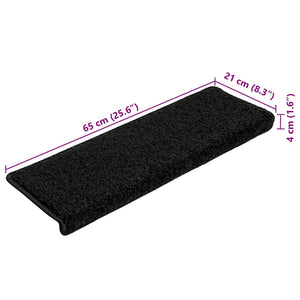 Stufenmatten Schwarz 20er Set 65x21cm