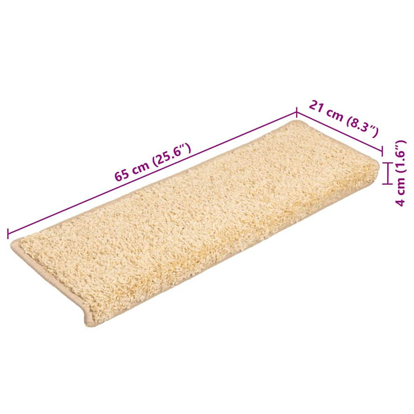 Stufenmatten Creme 65x21cm, 20er Set