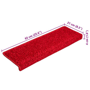 Stufenmatten Rot 20er Set 65x21cm