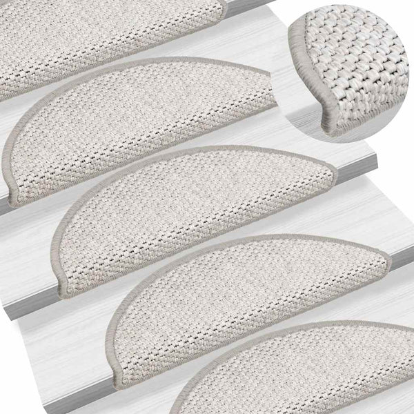 Sisal Treppenmatten Selbstklebend, 30er Set