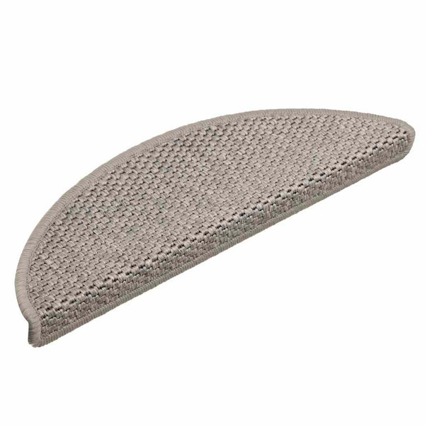 Selbstklebende Stufenmatten Sisal-Optik Silber 30er Set