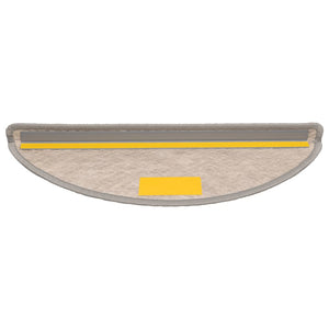 Selbstklebende Stufenmatten Sisal-Optik Silber 30er Set