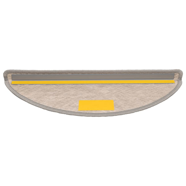 Selbstklebende Stufenmatten Sisal-Optik Silber 30er Set