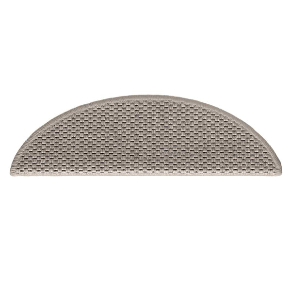 Selbstklebende Stufenmatten Sisal-Optik Silber 30er Set