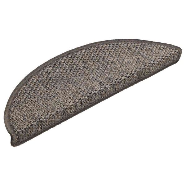 Sisal Treppenmatten Selbstklebend Grau-Beige, 30 Stk.