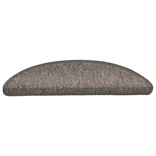 Sisal Treppenmatten Selbstklebend Grau-Beige, 30 Stk.