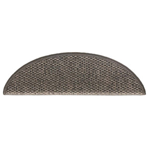 Sisal Treppenmatten Selbstklebend Grau-Beige, 30 Stk.
