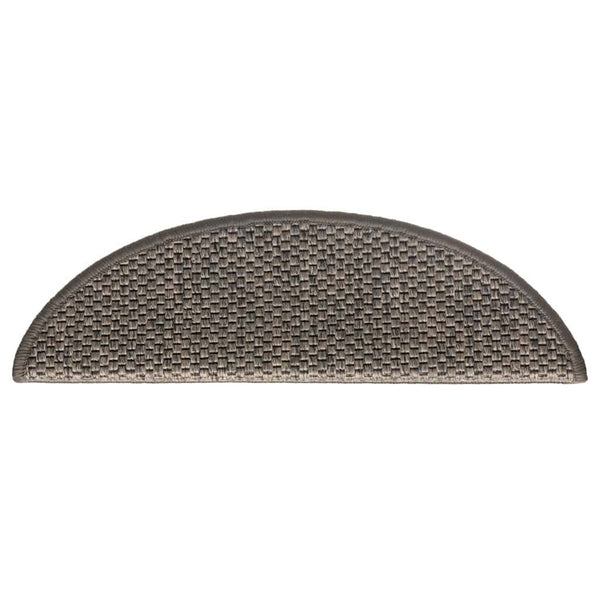 Sisal Treppenmatten Selbstklebend Grau-Beige, 30 Stk.