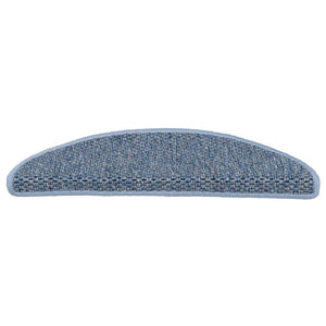 Selbstklebende Stufenmatten Sisal-Optik Blau, 30er Set